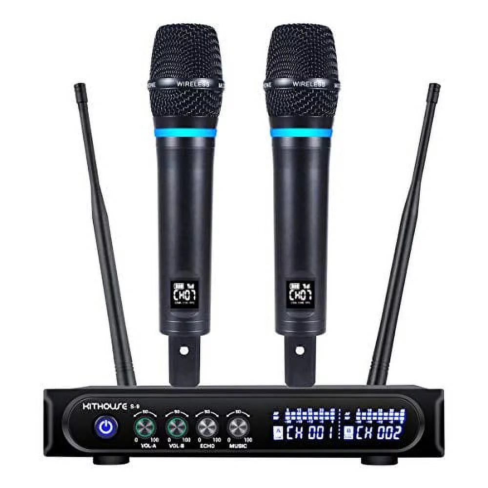 Rechargeable Wireless Microphone System with Bluetooth Receiver J806