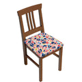 Hand Painted Leopard Print Dining Chair Seat Covers E85062