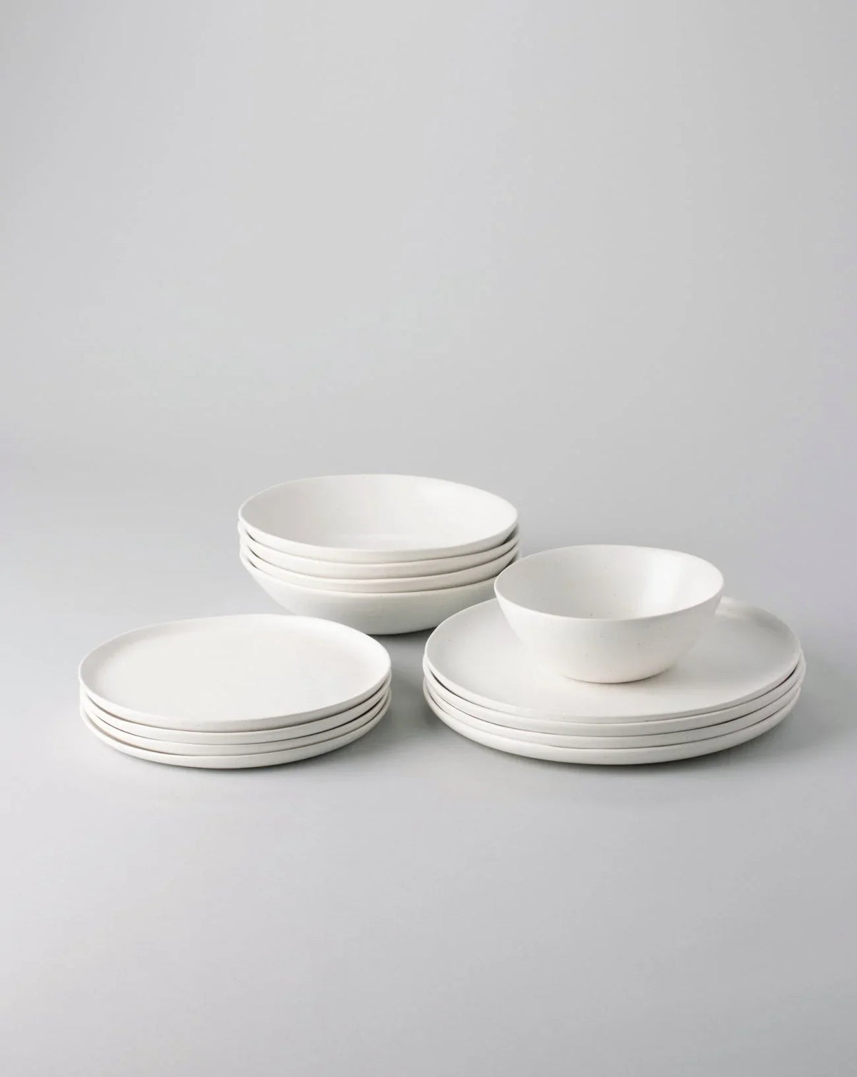 Speckled White Dinnerware Set V4767