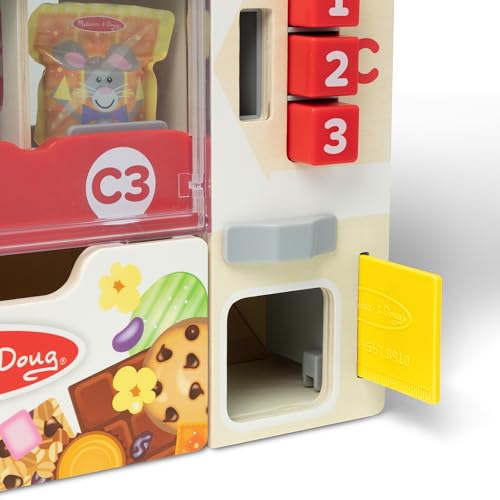 Wooden Vending Machine Toy with Play Food and Play Money U258640