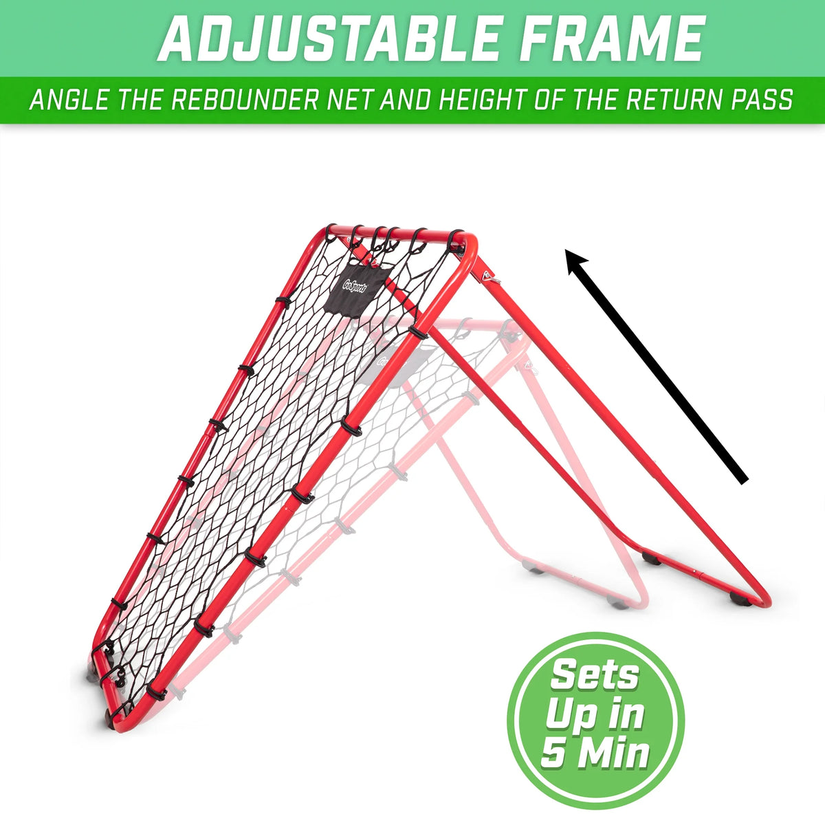 Basketball Rebounder with Adjustable Frame Y311012