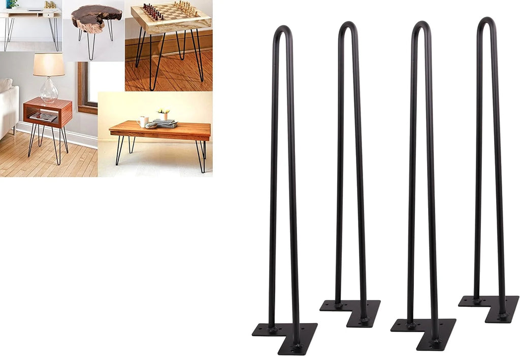 Matte Black Hairpin Legs Set Of 4 U761959