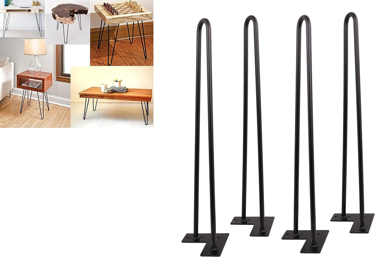 Matte Black Hairpin Legs Set Of 4 U761959