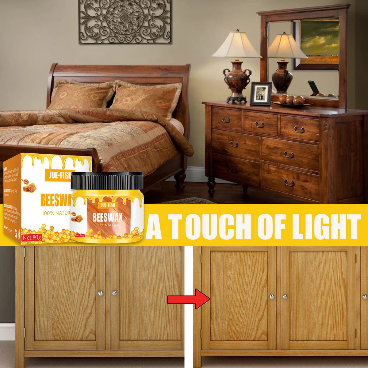 Wood Care Wax Beeswax Furniture Polishing T51820