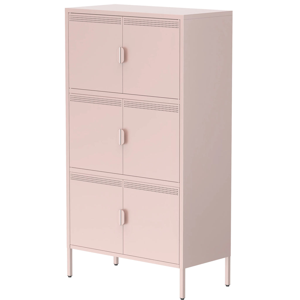 6 Doors Metal Storage Cabinet with Adjustable Shelves U706973