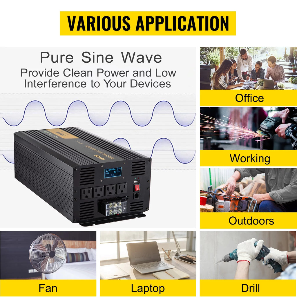 5000 Watt Pure Sine Wave Power Inverter Q420788