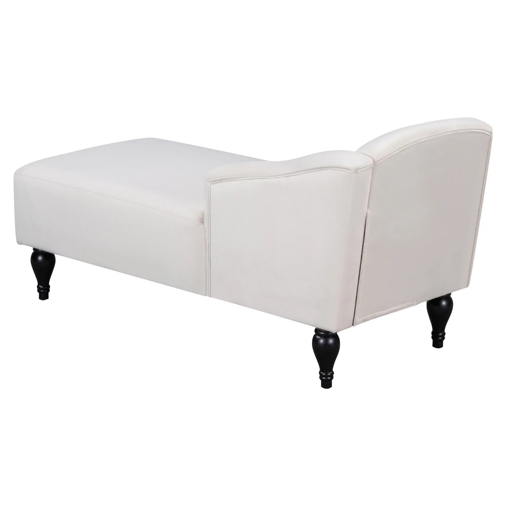 58 inch Velvet Button Tufted Chaise Lounge Sofa N839