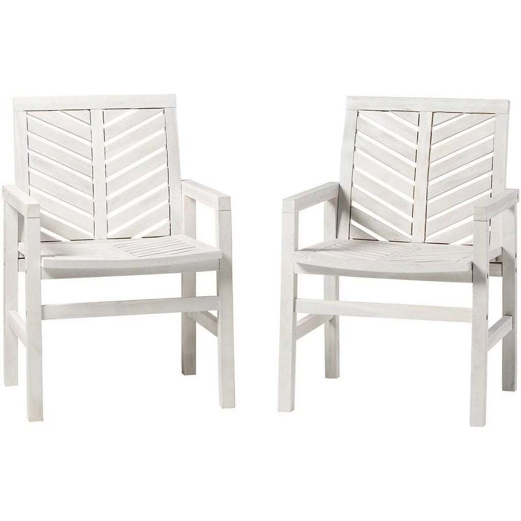 Solid Wood Patio Chair Set of 2 C81842