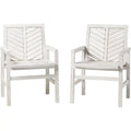 Solid Wood Patio Chair Set of 2 C81842