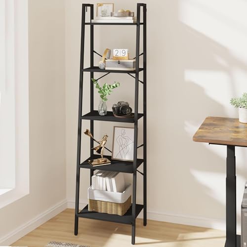 5-Tier Greige Ladder Shelf F4883