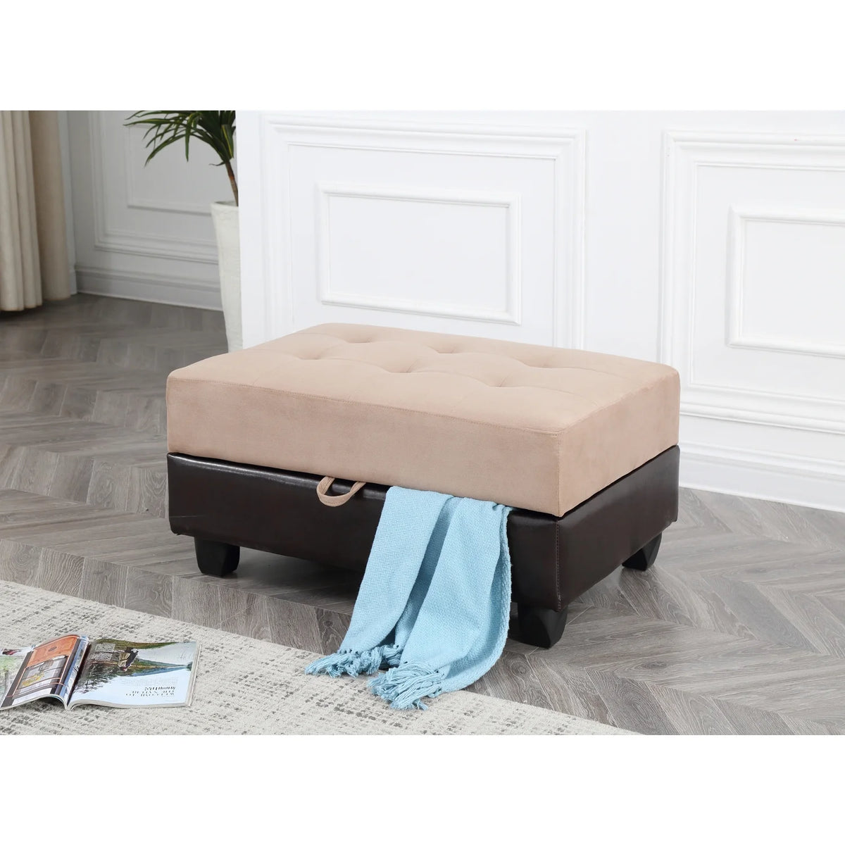 Microsuede Ottoman L880953