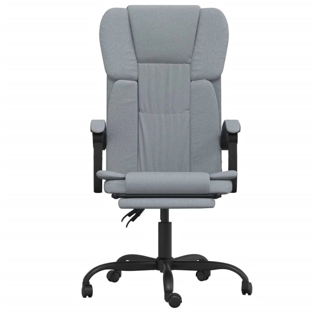 Light Gray Fabric Reclining Office Chair H9807
