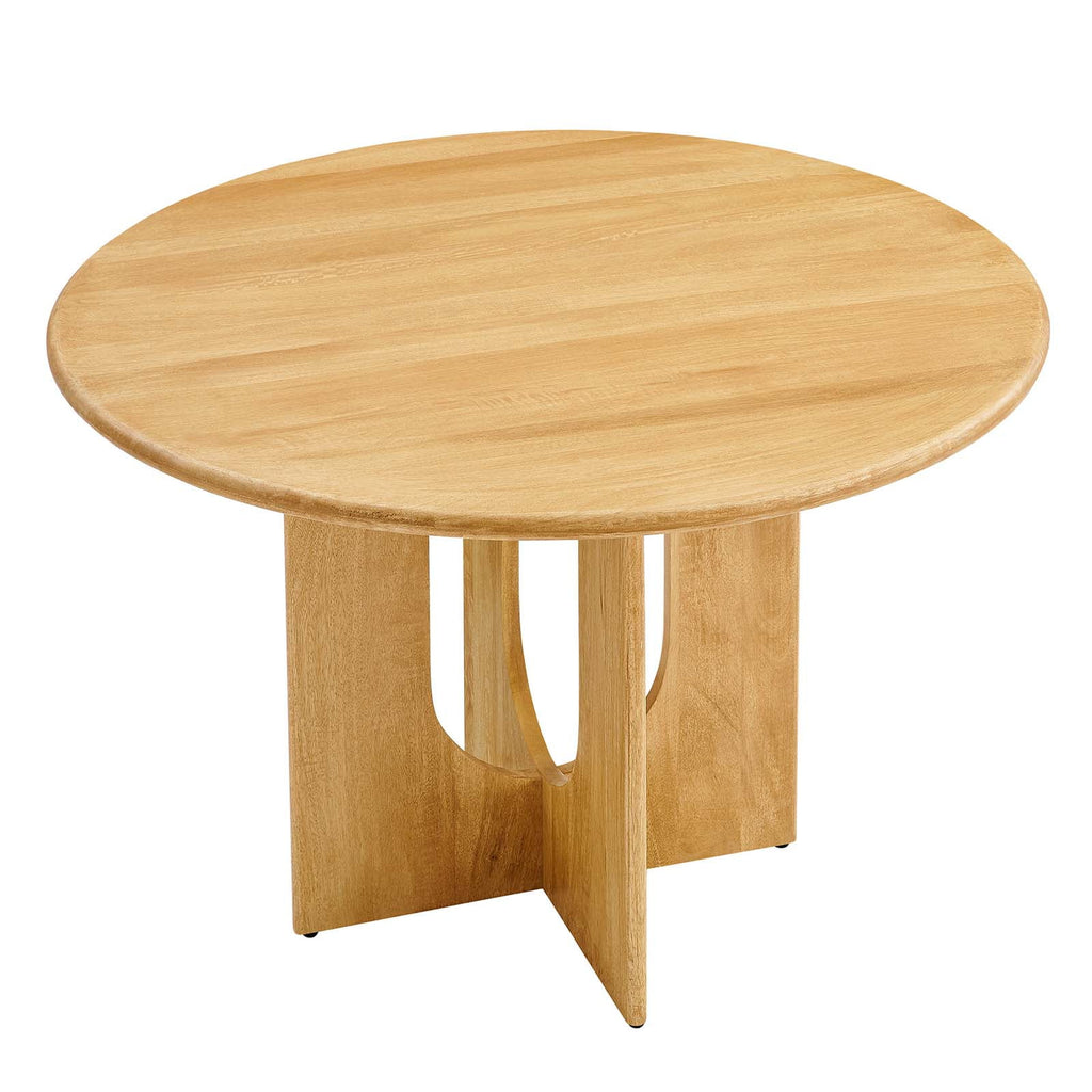 Round 48" Oak Wood Dining Table Z124819
