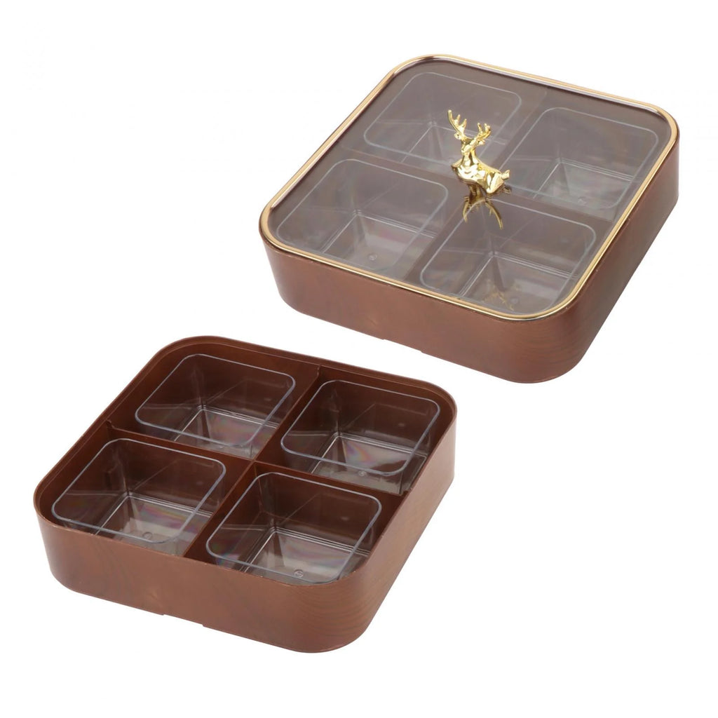 Dried Fruit Snack Candy Tray with Cover P38852