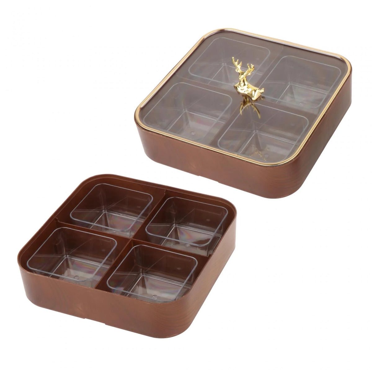 Dried Fruit Snack Candy Tray with Cover P38852
