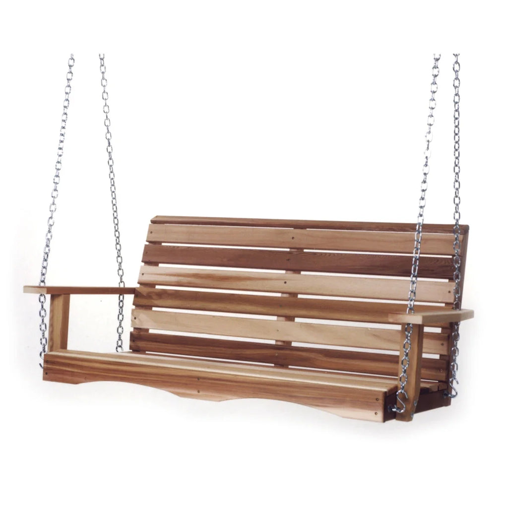Natural Handcrafted Western Red Cedar Porch Swing R160