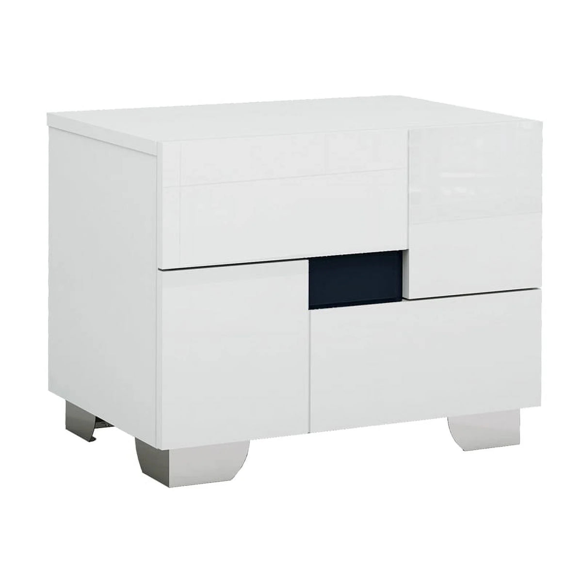 4-Piece White Wood Queen Bedroom Set H94460