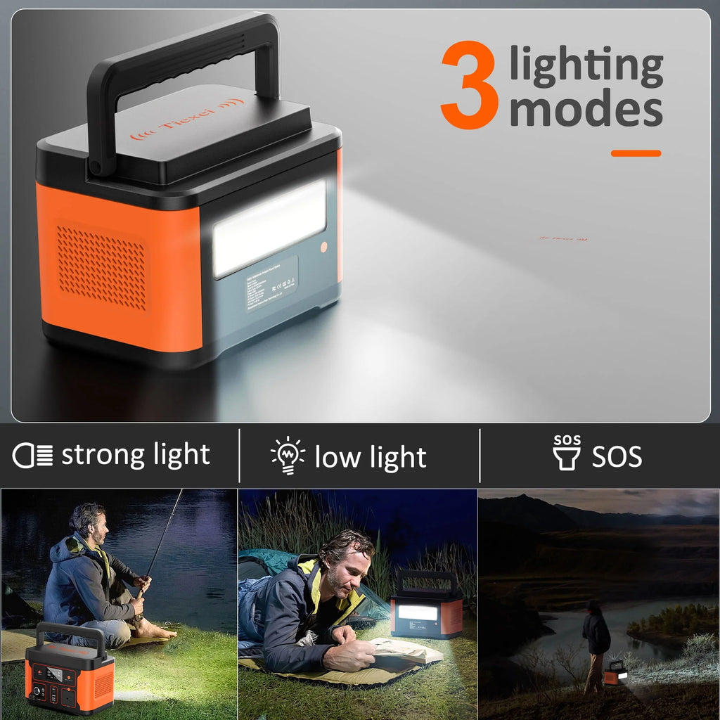 Portable Power Station 600W 550Wh LiFePO4 Battery W3038
