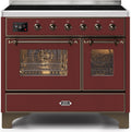 Burgundy 40 Induction Range with Electric Oven N928