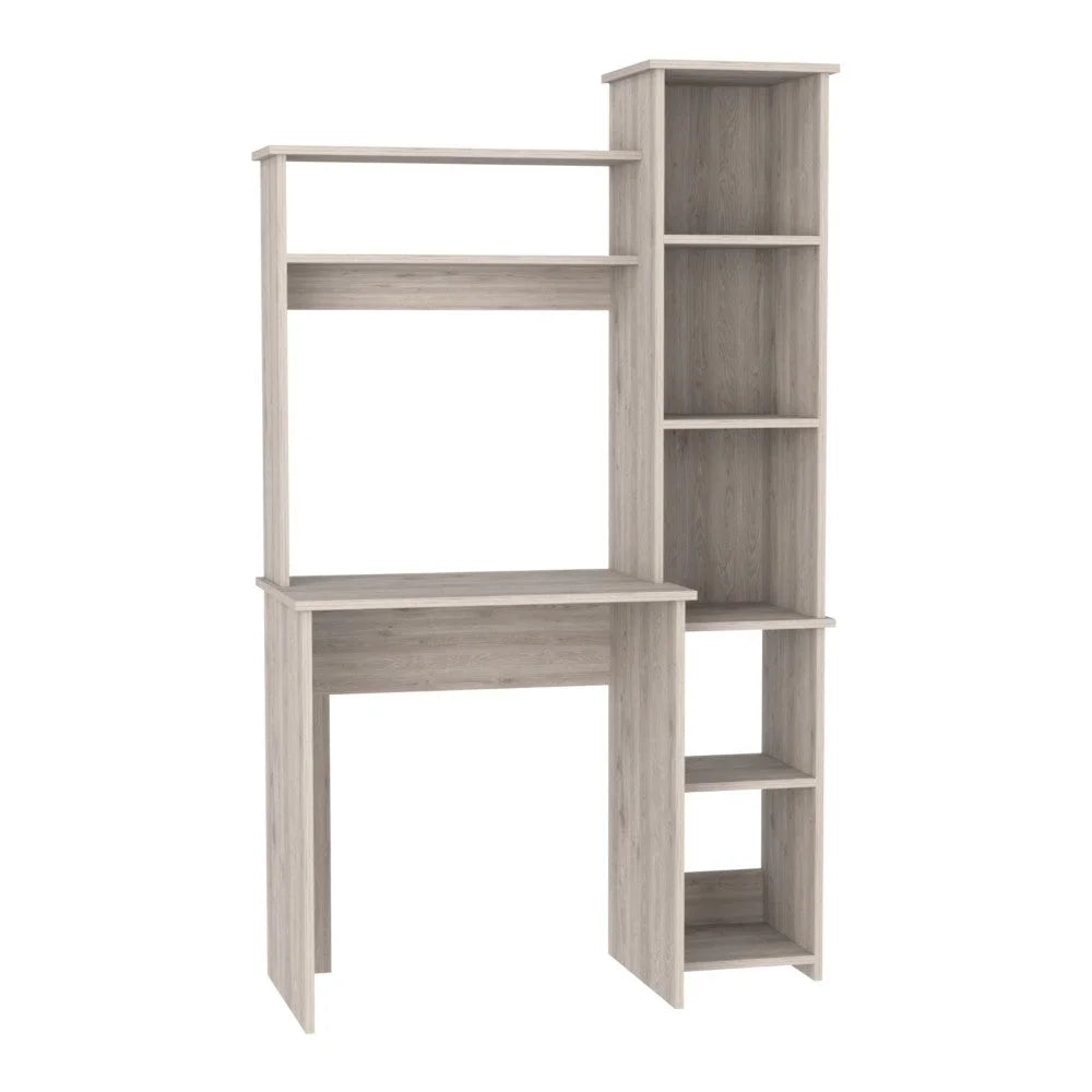 Light Gray Five Cubbies Desk N1062