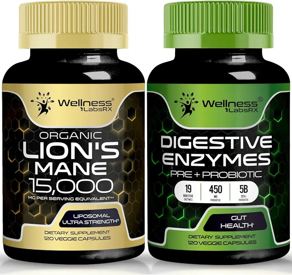 Lions Mane Digestive Enzymes Capsules L8132