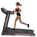 Foldable Treadmill 5 LCD Screen 250 lb Capacity with Bluetooth Z5209