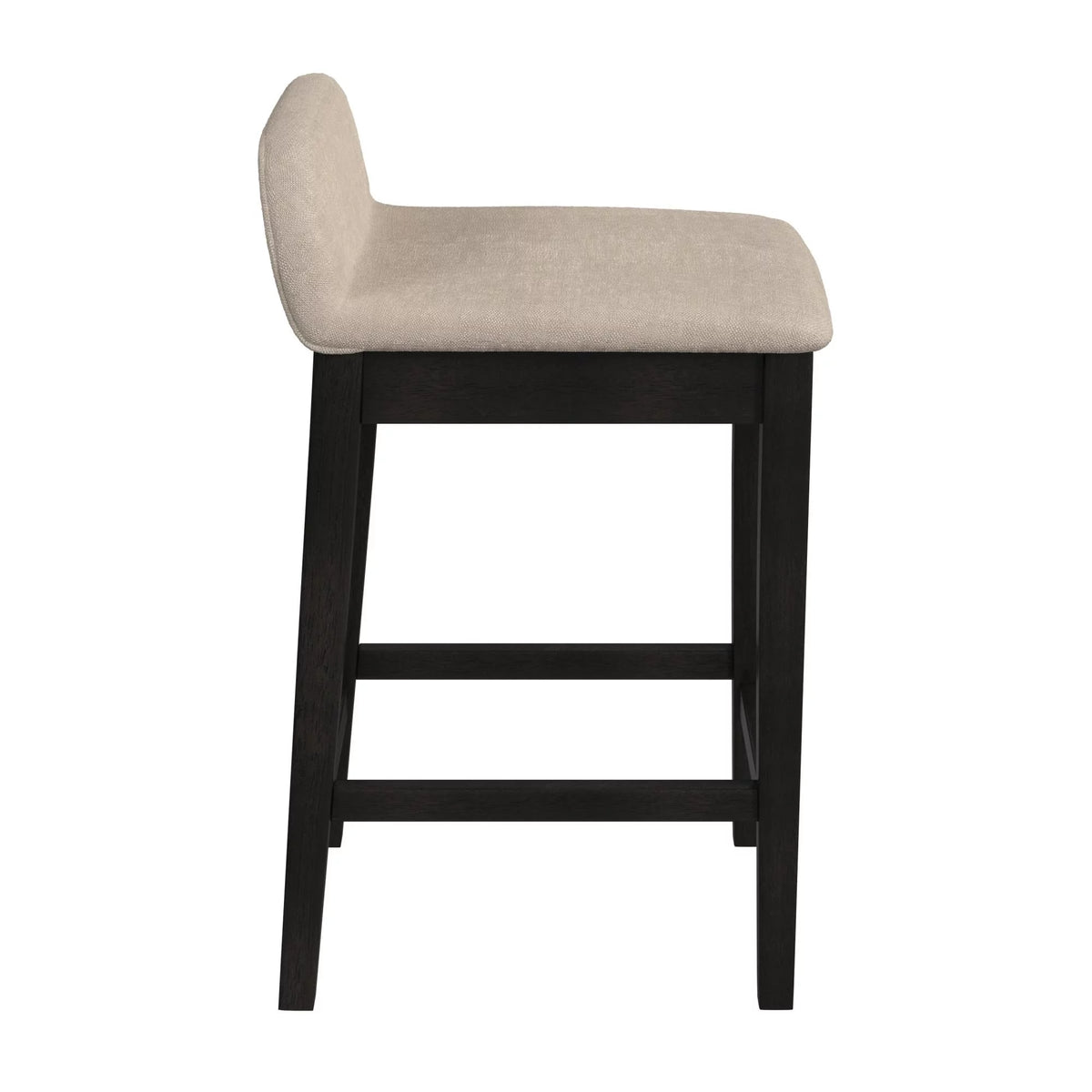 Black Light Beige Wood Counter Stool H731510