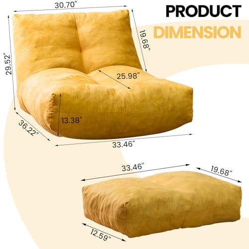 Bean Bag Chair with Ottoman I2989