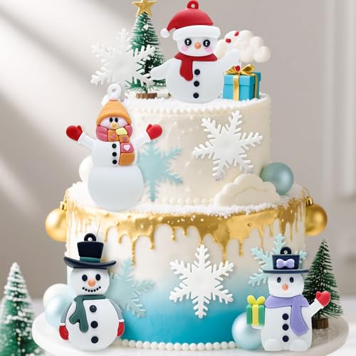 7 Pack Merry Christmas Cake Toppers L569349