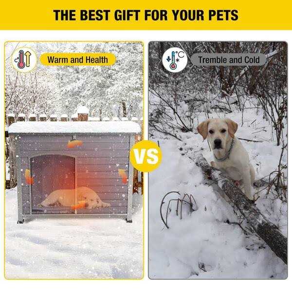 Insulated Outdoor Dog House with Liner G2699