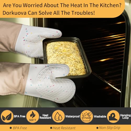 Silicone Oven Mitts, BPA-Free, 4 Pieces M736155