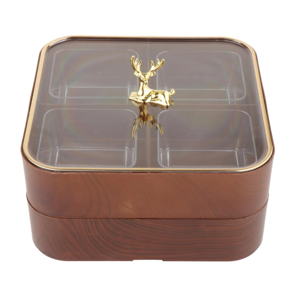 Dried Fruit Snack Candy Tray with Cover P38852