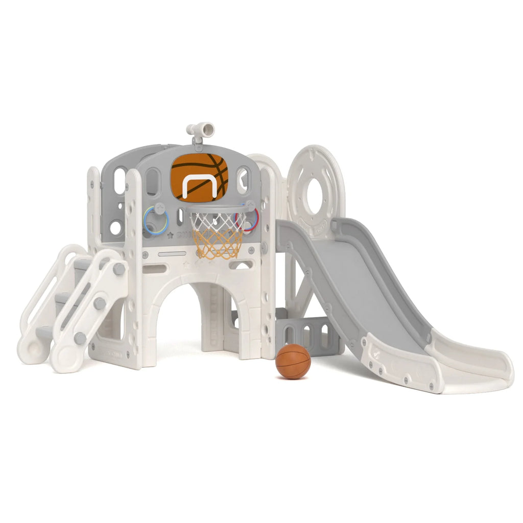 7-in-1 Kids Slide Play Set with Climber C6161