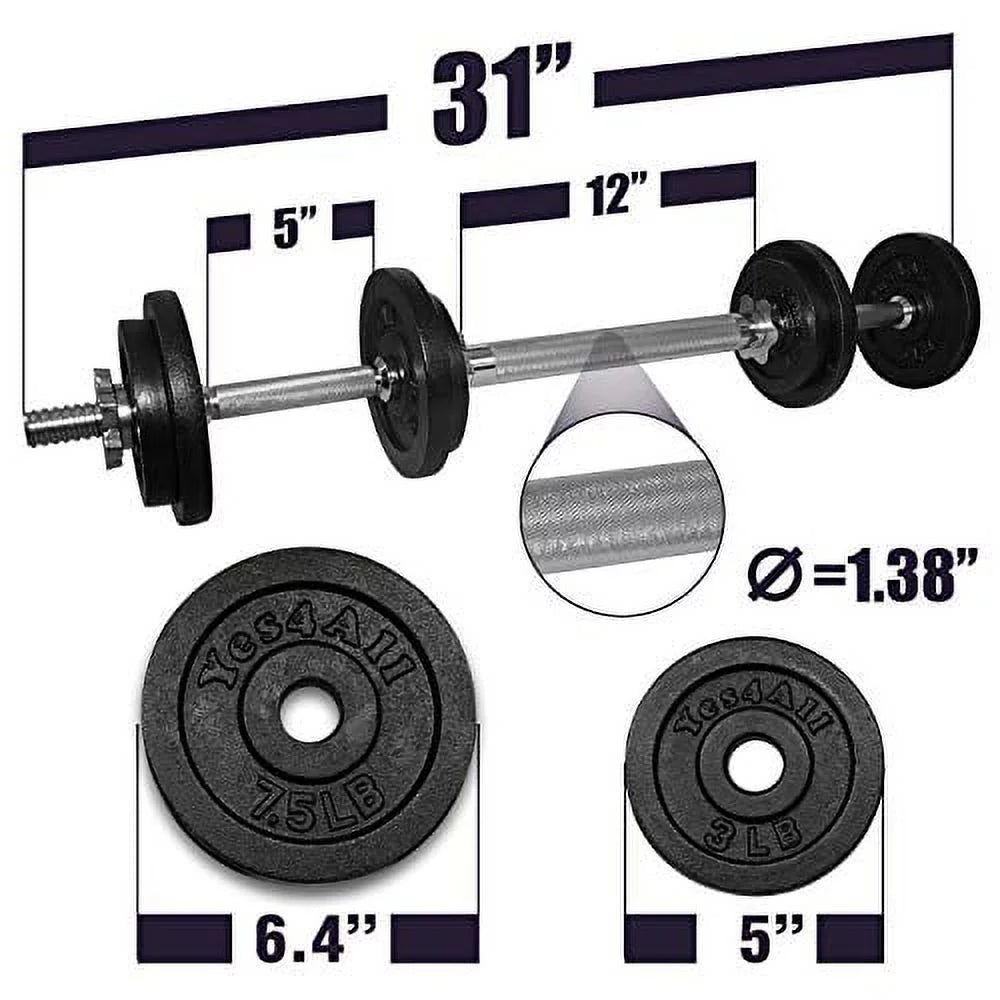 Adjustable 60lbs Dumbbell with Connector P637719