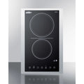 Black 2-burner Ceramic Glass Cooktop with Digital Touch Controls, 3000W N1353