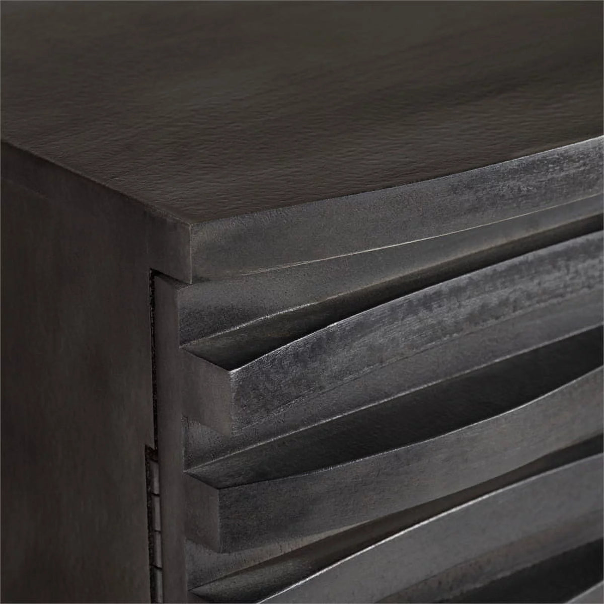 Mango Wood 4 Door Grey Sideboard W1501