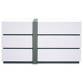 White 6-Drawer Engineered Wood Dresser J515