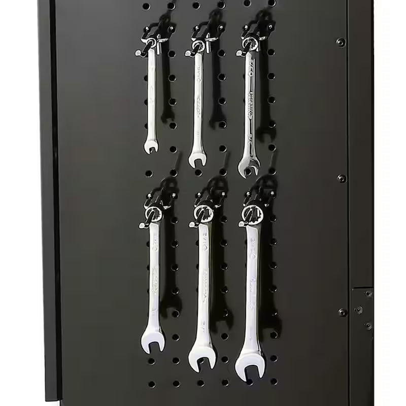 6-Piece Welded Steel Garage Storage System in Black Z5602