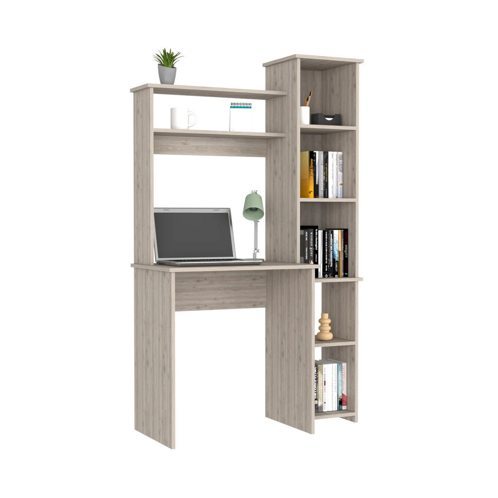 Light Gray Five Cubbies Desk N1062