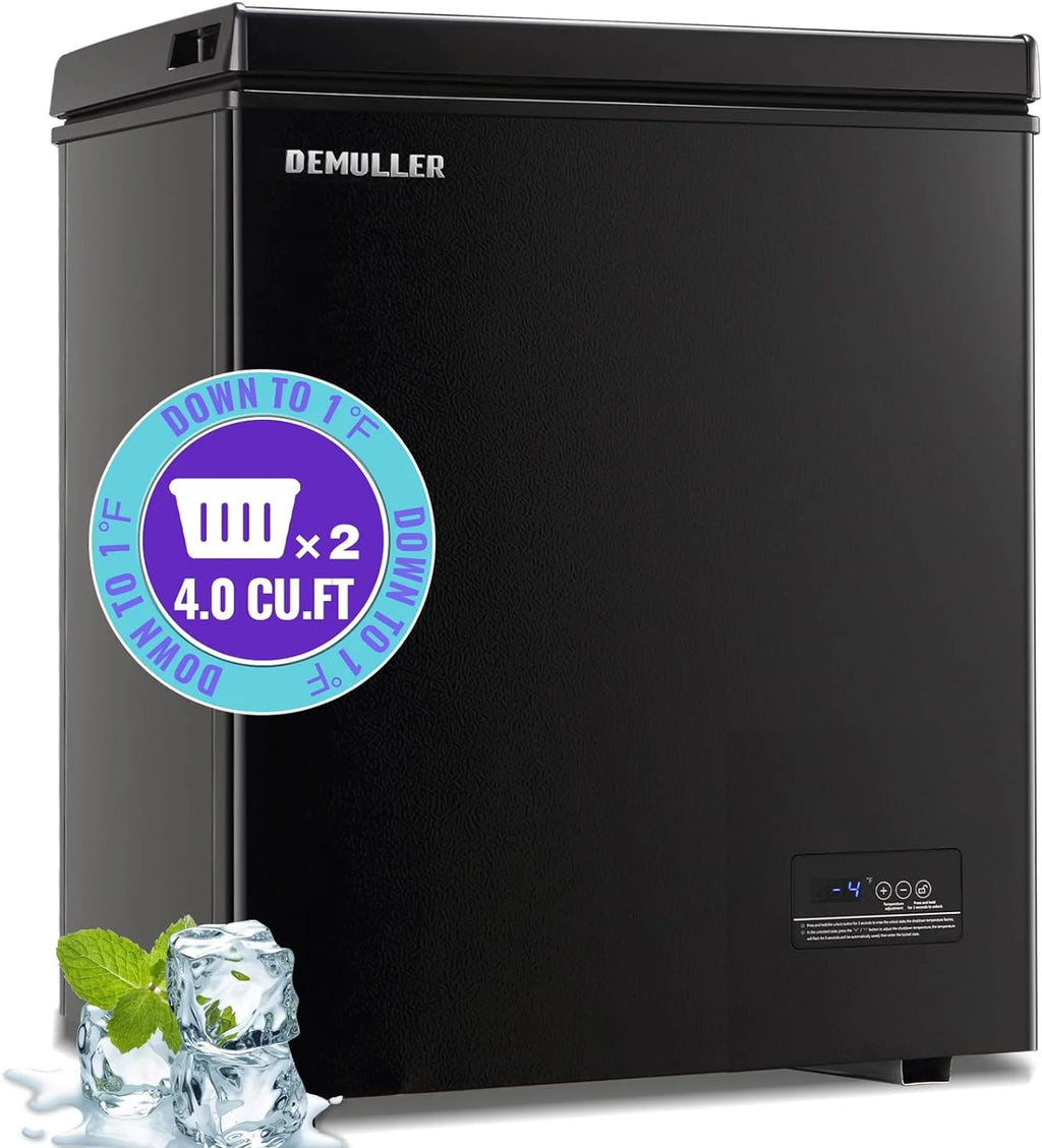 4.0 Cu.ft Compact Freezer with Two Removable Storage Baskets R576532