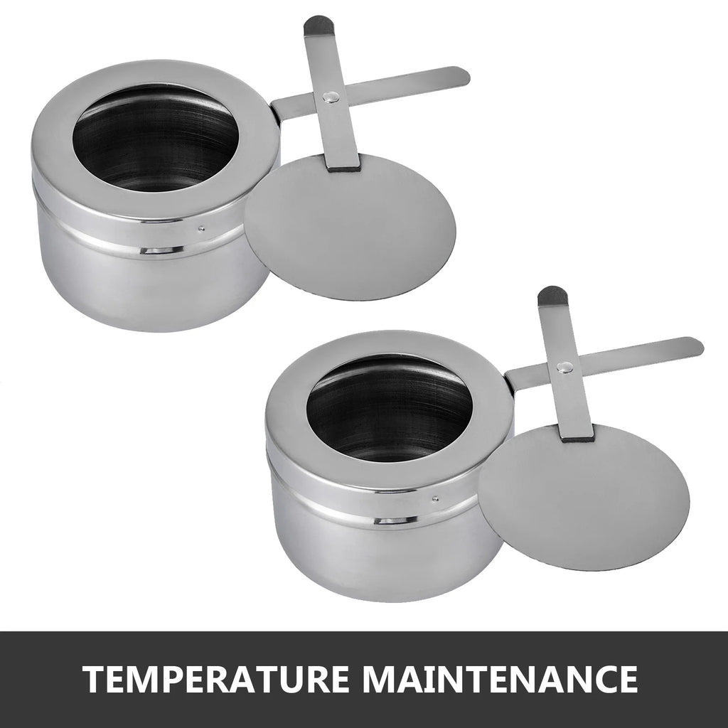 9L Stainless Steel Full Size Rectangular Chafing Dish 4 Packs Y4208