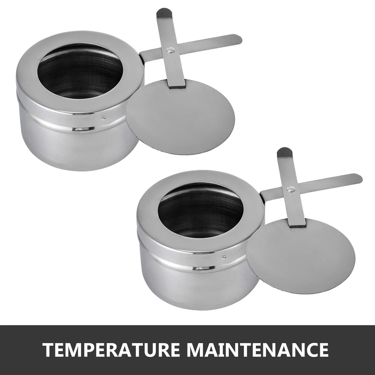 9L Stainless Steel Full Size Rectangular Chafing Dish 4 Packs Y4208