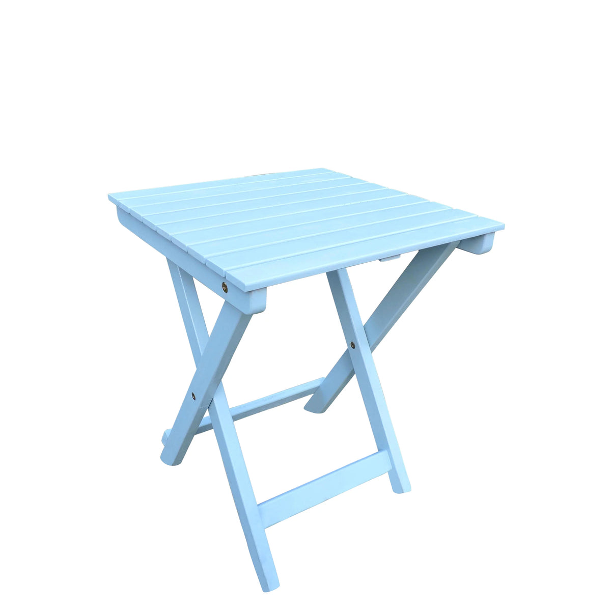Sky Blue 16-inch Folding Side Table T149