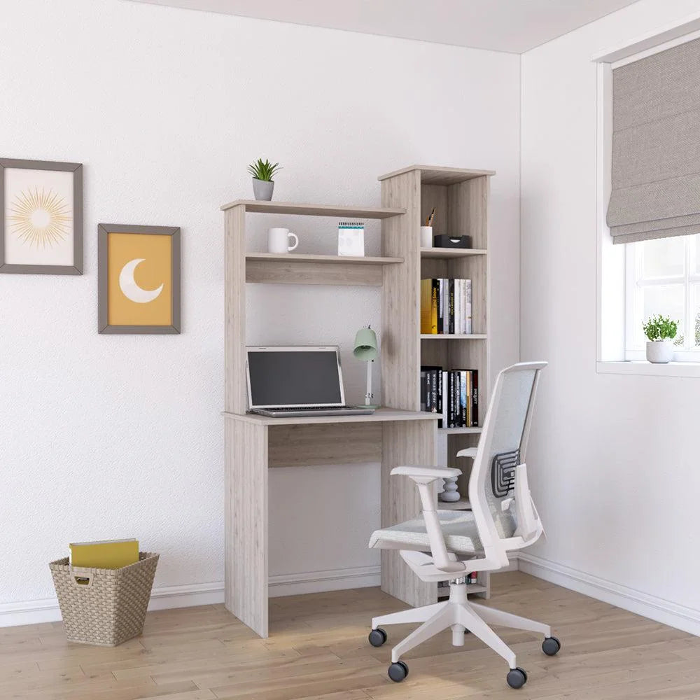 Light Gray Five Cubbies Desk N1062