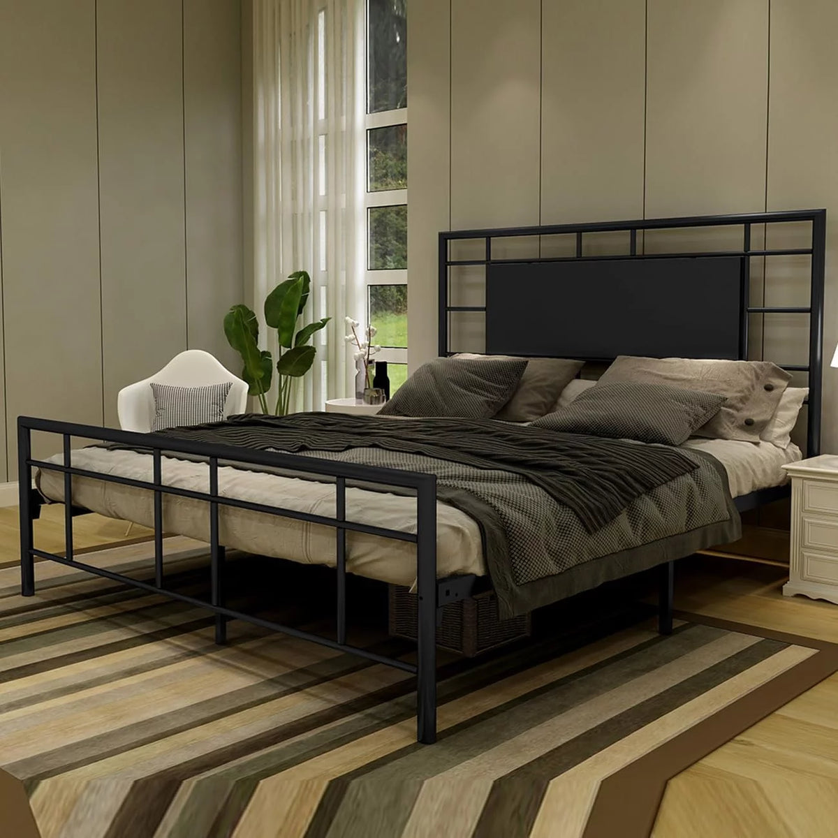 Full Size Adult Platform Metal Bed Frame W385