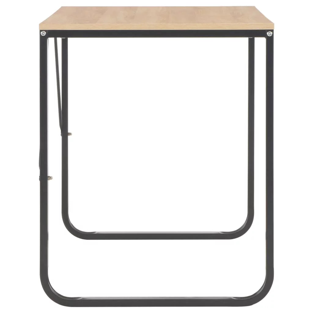 Black and Oak Computer Desk Z55213