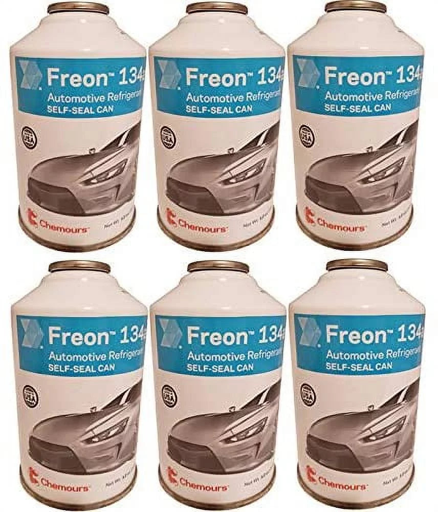 Refrigerant Freon R134a 12-Ounce Self-Sealing Container 6 Pack Q24620
