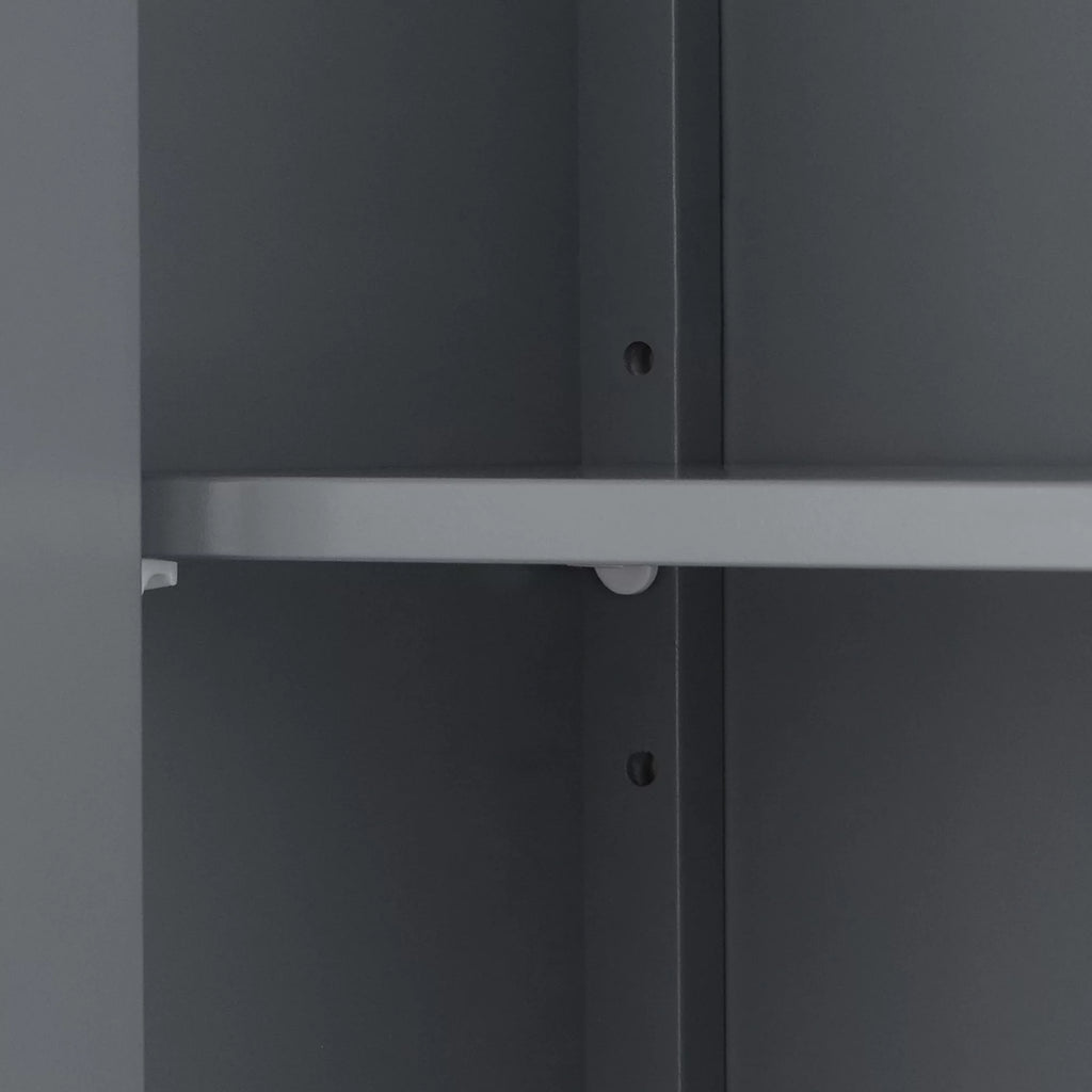 Gray Wooden Floor Storage Cabinet U452