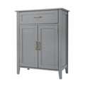 Gray Wooden Floor Storage Cabinet U452