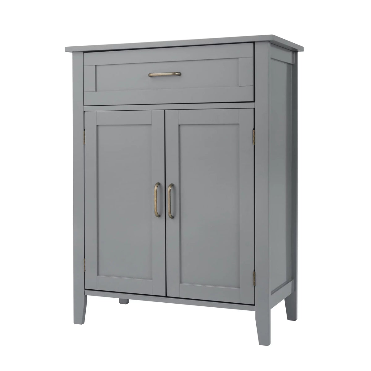 Gray Wooden Floor Storage Cabinet U452